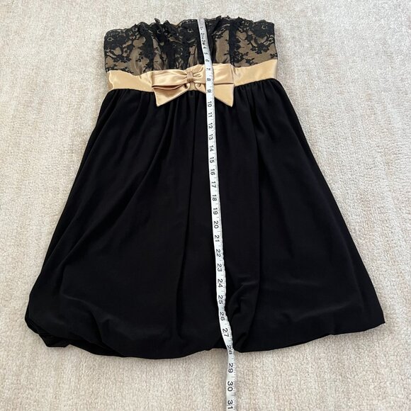 Vintage Jessica McClintock For Gunne Sax Bubble Hem Prom Dress Mini Dress 5 - Picture 5 of 9